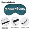 Customizable Eye Mask with Photos,Text,Logo,Personalized Sleep Mask,Adjustable Reusable Sleep Eye Mask for Women,Men and Children,Plane,Car,Office,Home,Outdoors,Hotel view 4