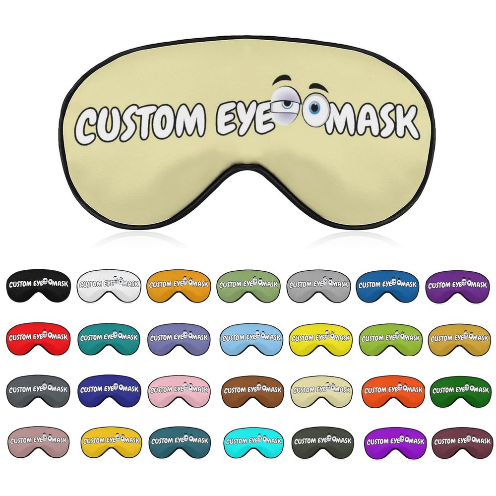 DIY Eye Mask for Sleeping,Breathable Light Blocking Sleep Mask with Photos,Text,Logo,for Daily Home Lunch Break,Expansion Activity,Outdoor,Long-Distance Car Travel,Camping