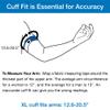 Microlife Replacement Blood Pressure Cuff (Extra Large (12.6-20.5 inch)) view 2