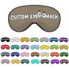 Custom Sleep Eye Mask with Photos,Text,Logo,Blackout Adjustable Eye Mask for Sleeping,Customized Gift for Lover,Family,Neighbor,Partner,Team,Colleague view 1