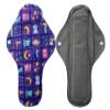 Aslana 6-Pack Reusable Cloth Menstrual Pads Sanitary Napkins Pantiliners for Light, Medium and Heavy Flow (L, #15 Purple Night Scene) view 3