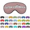 Design Eye Mask for Sleeping,Breathable Light Blocking Sleep Mask with Photos,Text,Logo,for Daily Home Lunch Break,Expansion Activity,Outdoor,Long-Distance Car Travel,Camping view 1