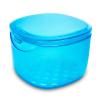 No-Leak Denture Bath Case, Retainer Cleaning Box, Clear Braces, Mouth Guard, Night Guard and Retainer (transparent blue) view 1