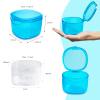No-Leak Denture Bath Case, Retainer Cleaning Box, Clear Braces, Mouth Guard, Night Guard and Retainer (transparent blue) view 3