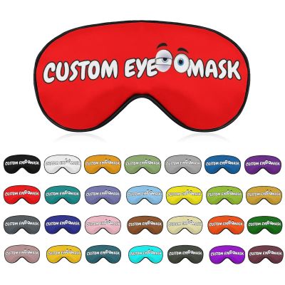 Customizable Eye Mask for Sleeping,Breathable Light Blocking Sleep Mask with Photos,Text,Logo,for Daily Home Lunch Break,Expansion Activity,Outdoor,Long-Distance Car Travel,Camping