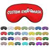 Customizable Eye Mask for Sleeping,Breathable Light Blocking Sleep Mask with Photos,Text,Logo,for Daily Home Lunch Break,Expansion Activity,Outdoor,Long-Distance Car Travel,Camping view 1