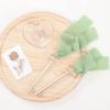 Socomi Sage Green Handmade Fringe Chiffon Silk Ribbon 1-3/4" x 7Yd 4 Rolls Frayed Ribbons for Wedding Invitations Bridal Bouquets Wrapping view 3