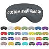 Custom Sleep Mask for Women and Men with Photos,Text,Logo,Single-Sided Printing,Personalized Adjustable Reusable Eye Mask,Mother's Day,Birthdays,Christmas,Valentine's Day Gift view 1
