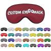 Custom Eye Mask for Sleeping,Breathable Light Blocking Sleep Mask with Photos,Text,Logo,for Daily Home Lunch Break,Expansion Activity,Outdoor,Long-Distance Car Travel,Camping view 1
