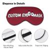 Custom Eye Mask for Sleeping,Breathable Light Blocking Sleep Mask with Photos,Text,Logo,for Daily Home Lunch Break,Expansion Activity,Outdoor,Long-Distance Car Travel,Camping view 3