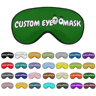 DIY Sleep Eye Mask with Photos,Text,Logo,Blackout Adjustable Eye Mask for Sleeping,Customized Gift for Lover,Family,Neighbor,Partner,Team,Colleague