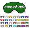 DIY Sleep Eye Mask with Photos,Text,Logo,Blackout Adjustable Eye Mask for Sleeping,Customized Gift for Lover,Family,Neighbor,Partner,Team,Colleague view 1