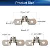 Heyiarbeit 8mm(0.3") Rigid Pipe Strap, 2 Holes Tube Straps 304 Stainless Steel Tension Tube Clip Clamp Silver Tone 50PCS view 2