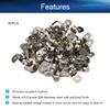 Heyiarbeit 8mm(0.3") Rigid Pipe Strap, 2 Holes Tube Straps 304 Stainless Steel Tension Tube Clip Clamp Silver Tone 50PCS view 4