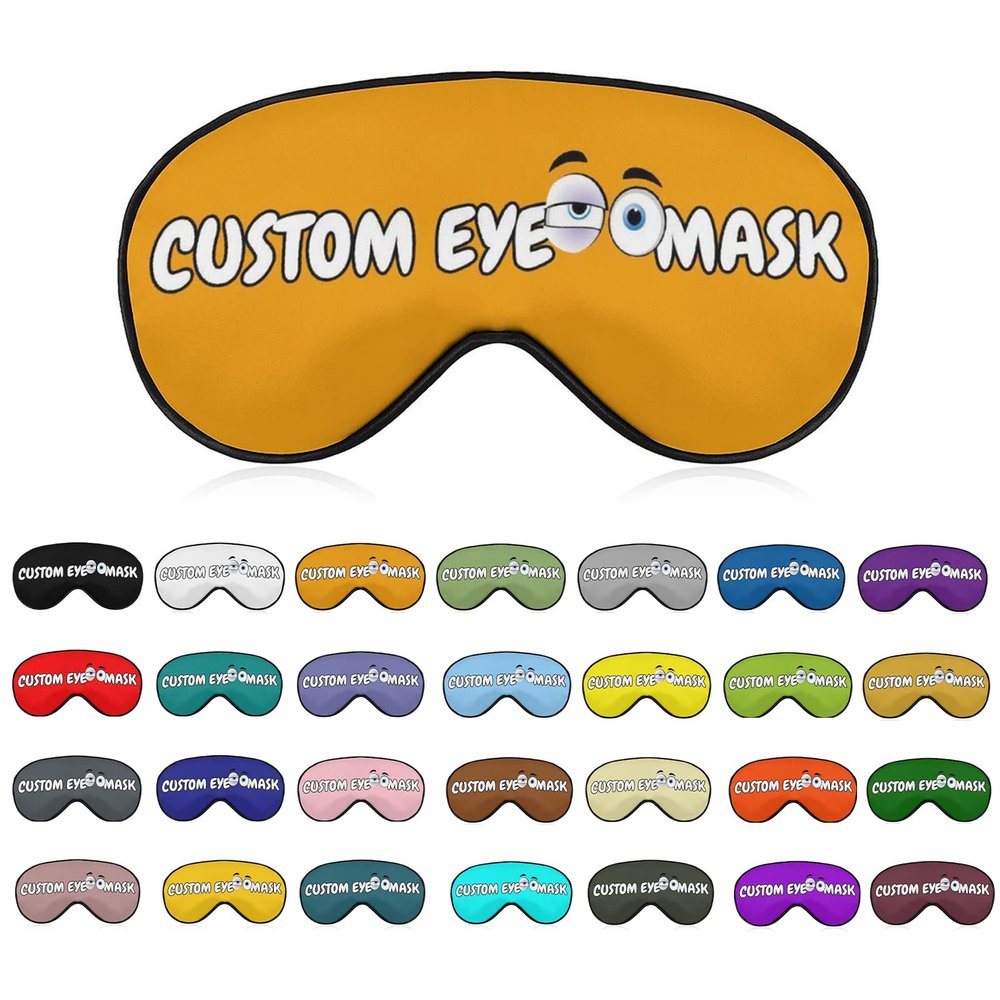 Customized Sleep Mask,Custom Comfortable & Breathable Eye Mask for Dry Eye Patient,Add Personalized Photos,Text,Logo,for Shift Work Airplane Travel
