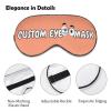 Design Sleep Mask,Customized Comfortable & Breathable Eye Mask for Dry Eye Patient,Add Personalized Photos,Text,Logo,for Shift Work Airplane Travel view 4
