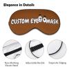 Design Eye Mask with Photos,Text,Logo,Personalized Sleep Mask,Adjustable Reusable Sleep Eye Mask for Women,Men and Children,Plane,Car,Office,Home,Outdoors,Hotel view 4