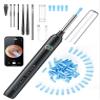 DEETOK Ear Wax Removal Tool Camera - Ear Cleaner with 1080P HD Camera, FSA HSA Store Eligible, Otoscope with Light, Earwax Removal Kit with 50 Replacement Tips for iPhone, iPad, Android Phones (Black) view 1