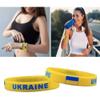 SFNTION Ukraine Silicone Wristbands, Blue/Yellow, Ukrainian National Flags Pattern, Unisex Adults view 2