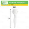 Clear Plastic Disposable Serving Spoons Large 8.5 inches Serving Utensils Heavy Duty Ideal for Soups, Salads Buffet Catering Restaurants Party Weddings - Pack of 144 view 3