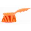 SPARTA 40541EC24 Plastic Scrub Brush, Utility Brush, Kitchen Brush With Hanging Hole For Cleaning, 8 Inches, Orange view 2