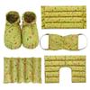 5 Set Cold and hot Herbal Steam Pack Eye, Shoulder, Abdomen, Foot, Multi-Purpose Pack,Lavender, Lemongrass, Rosemary, Cassia Torre Green view 1