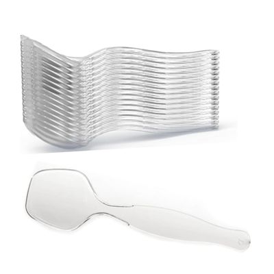 Clear Plastic Disposable Serving Spoons Large 8.5 inches Serving Utensils Heavy Duty Ideal for Soups, Salads Buffet Catering Restaurants Party Weddings - Pack of 432