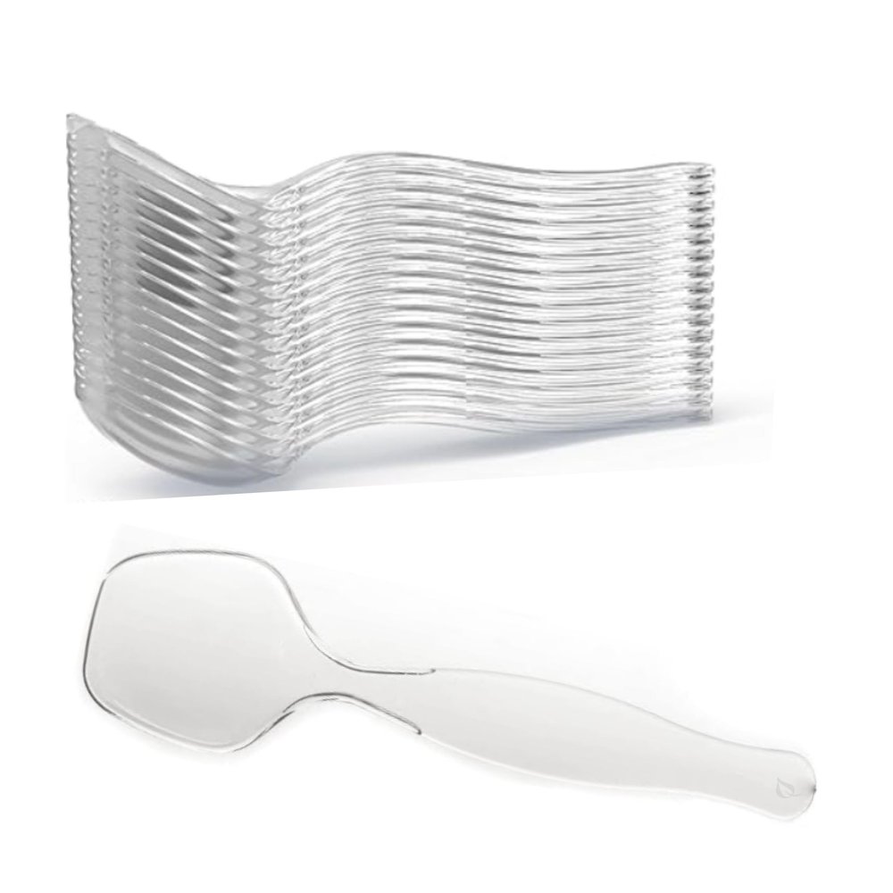 Clear Plastic Disposable Serving Spoons Large 8.5 inches Serving Utensils Heavy Duty Ideal for Soups, Salads Buffet Catering Restaurants Party Weddings - Pack of 432