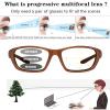COTIA Sports Style Progressive Multifocus Photochromic Men's Outdoor Driving Classic Reader Glasses (tea, 3.75, multiplier_x) view 3