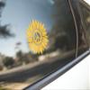 Ukrainian Sunflower of Peace No War on Ukraine Anti-War Vinyl Cutout Sticker Rub On Decal 3.25-by-3.5 Inches (Green) view 2