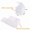 Bakbania 15 Pieces Clear Candy Apple Box 4 x 4 x 4 inch Clear Gift Boxes Favor Boxes with Hole Top for Ornaments Christmas, Wedding, Party view 3