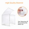 Bakbania 15 Pieces Clear Candy Apple Box 4 x 4 x 4 inch Clear Gift Boxes Favor Boxes with Hole Top for Ornaments Christmas, Wedding, Party view 4