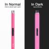 SUPRUS Fluorescent Lighter Glows in The Dark USB Lighter Rechargeable Windproof Pocket Size for Candle Cooking BBQ in Party (Pink) view 3