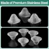 Funrous Stainless Steel Screens 3/4 Inch Conical Design Bowl Screen Filters Metal Filters Screens Filters, Adjustable Size(40 Pcs) view 4