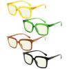 CessBlu 4 Pack Square Anti Blue Light Blocking Reading Glasses for Women Readers +0.75 view 2
