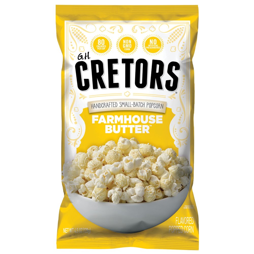 G.H. Cretors, Farmhouse Butter Flavor Popcorn (6 Packs - 4.5 Oz Each)