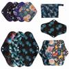 ReUseLife 12 Pack Cloth Menstrual Pads,Reusable Sanitary Pads,4 Pieces Panty Liners + 4 Pieces 10 Inch Regular + 3 of 14 Inch Overnight and 1 of Mini Bag,Unscented view 2