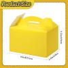 36 Pcs Party Favor Treat Boxes, Goodie Candy Gable Paper Gift Boxes with Handles for Birthday Wedding Shower Christmas Party Supplies, 6 x 3.5 x 3.5 Inches(Yellow) view 2