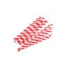 Tablecraft Coca-Cola branded 7.75" (6mm) Paper Straws, Red and White Stripe, Pack of 100 view 1