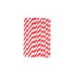 Tablecraft Coca-Cola branded 7.75" (6mm) Paper Straws, Red and White Stripe, Pack of 100 view 2