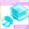 6 Packs Pocket Tiny Pill Case Single Daily Small Pill Container Travel Medicine Holder Cute Portable Personal Medicine Dispensers Organizers for Purse Pills Vitamin Supplements(Orange/Purple/Green) view 4