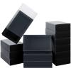26 PCS Rectangle Drawer Kraft Boxes Small Cardboard Present Packaging Boxes for Party Favor Treats, Candy and Jewelry Crafts, 6.5 x 3.7 x 1.6 inch (Clear,Black) view 1