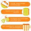 6 Pcs Window Venetian Blind Cleaner Duster Tool 2 Pcs 7 Fingers Dusting Cleaner Tool 2 Pcs Shutter Cleaner Brush and 2 Pairs Cleaning Gloves for Air Conditioner Keyboard Fan Dirt House Dust Cleaner view 4