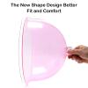 weiwei Buttock Vacuum Therapy Cups L Butt Shape Suction Cups 180ml Vacuum Cupping Machine Accessories with Y Type Hose for Buttock Lift,Body Massage (Pink-1 Pair) view 3