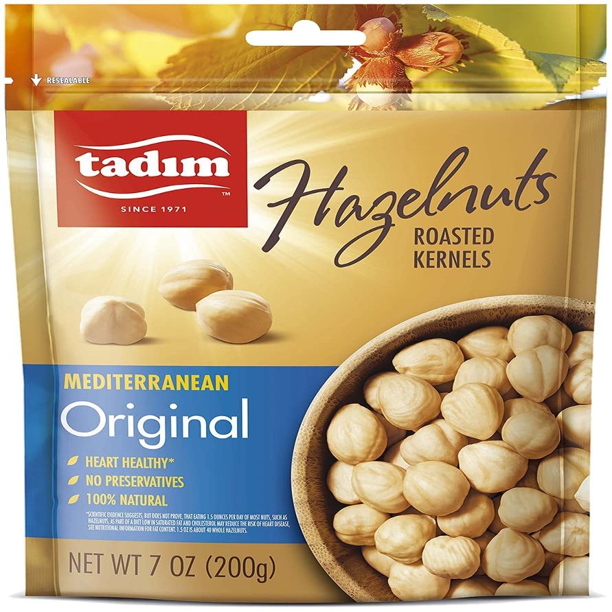 Tadim Mediterranean Origin Roasted Hazelnuts, 1 Pack (7 ounce), Kosher, Non-GMO, Vegan, Keto Friendly