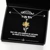 amangny Useful Wife, Dear Wife, You Complete me and Make me Whole in Every Way, Unique Sunflower Pendant Necklace for Wife from Husband view 1