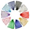 Jexila 100PCS Moon Star Organza Bags 4''X6'' Mixed Color Small Mesh Gift Bags Drawstring Jewelry Bags for Birthday Wedding Party Favor Candy Bags view 1