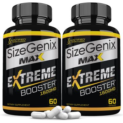 (2 Pack) Sizegenix Max 1600MG Advanced Men's Health Formula 120 Capsules