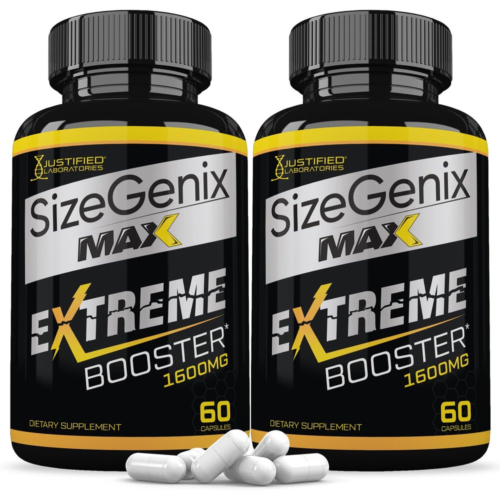 (2 Pack) Sizegenix Max 1600MG Advanced Men's Health Formula 120 Capsules