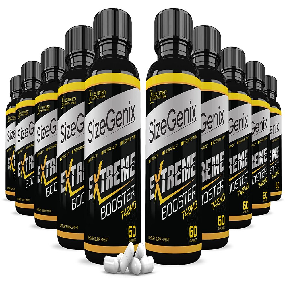 (10 Pack) Sizegenix 742mg All Natural Advanced Men's Health Formula 600 Capsules